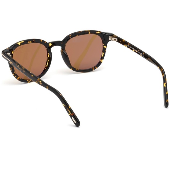 Men Sunglasses Tom Ford FT 0816 Pax 52E Shiny Dark Havana Brown Lenses AUTHENTIC - Picture 14 of 16